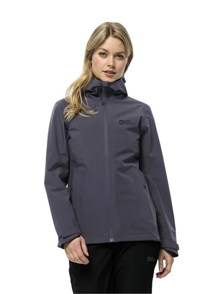 Дождевик Jack Wolfskin Robury, серый