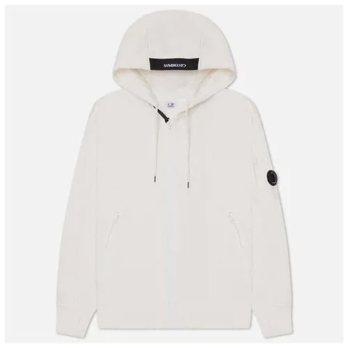 Мужская толстовка C.P. Company Zipped Hoodie Diagonal Raised Fleece белый, Размер L