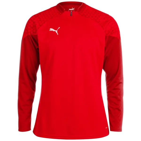 Лонгслив Puma teamCUP 1/4 Zip, красный