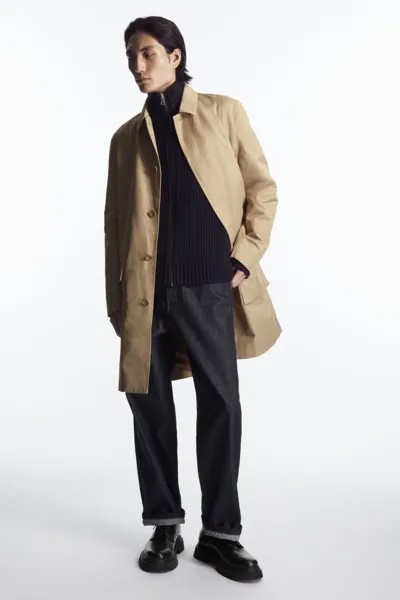 Короткое пальто в полезном стиле H&M, бежевый