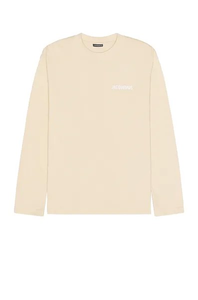 Футболка Jacquemus Le Manches Longues, цвет Light Beige