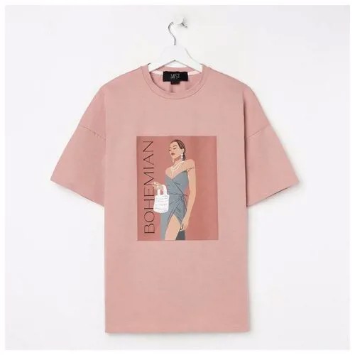 Футболка MIST, размер 48-50, бежевый