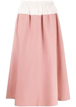 Sara Lanzi юбка миди в стиле колор-блок