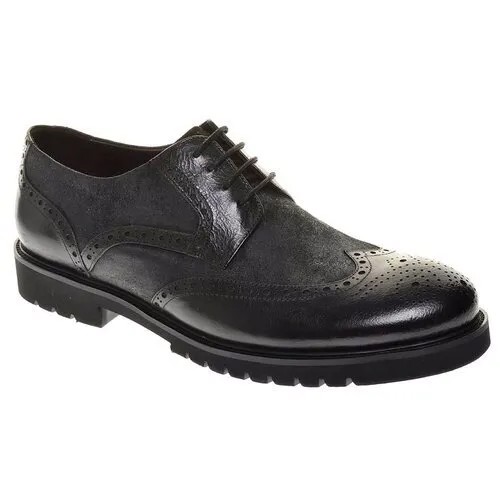 Туфли Loiter мужские демисезонные, размер 44, цвет черный, артикул 1028-01-21-111