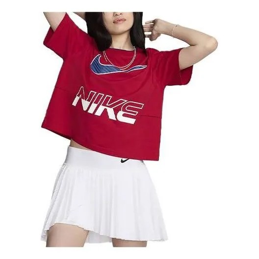 Футболка спортивная одежда логотип футболка азиатские размеры Nike, красный
