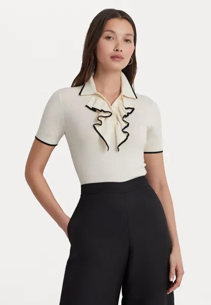 Рубашка-поло TREAHIAN SHORT SLEEVE Ralph Lauren, цвет mascarpone cream/black