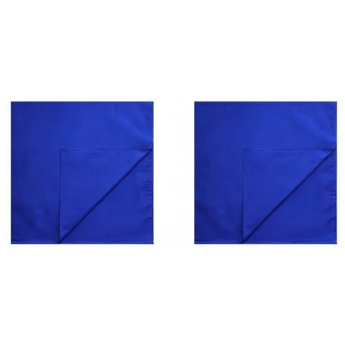 Банданы однотонные, цвет синий, 55 х 55 см (Набор 2 шт.)
