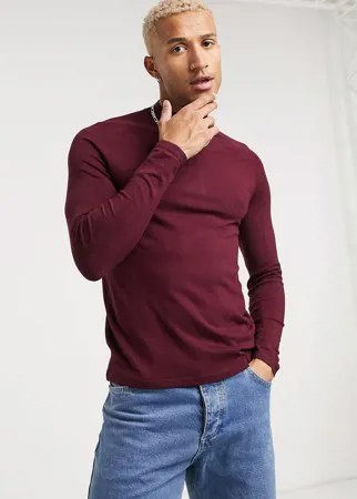 Красный джемпер-водолазка Bershka