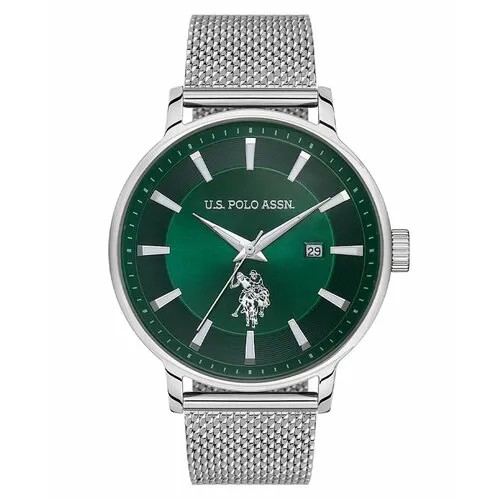 Наручные часы U.S. POLO ASSN. USPA1070-01, зеленый, серебряный