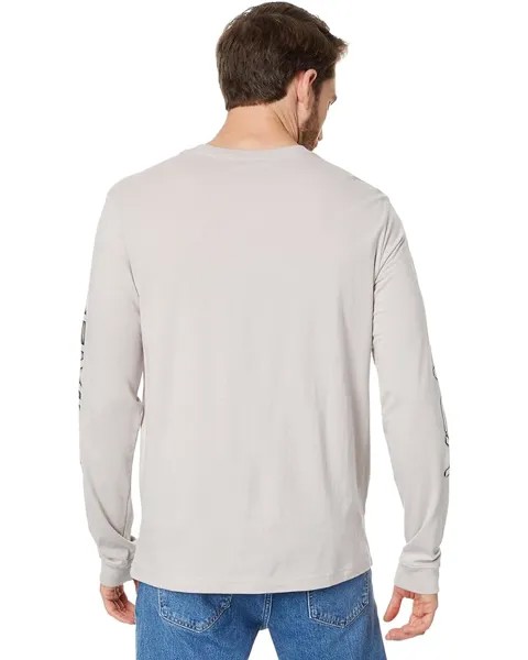 Футболка с длинным рукавом RVCA Big Airbrush Long Sleeve Tee, цвет Cement