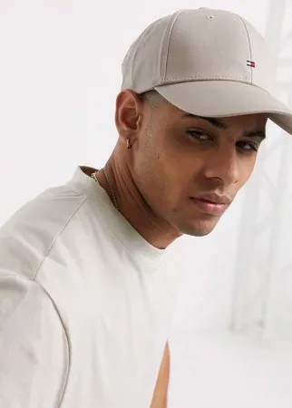 Светло-бежевая бейсболка с логотипом Tommy Hilfiger-Светло-бежевый