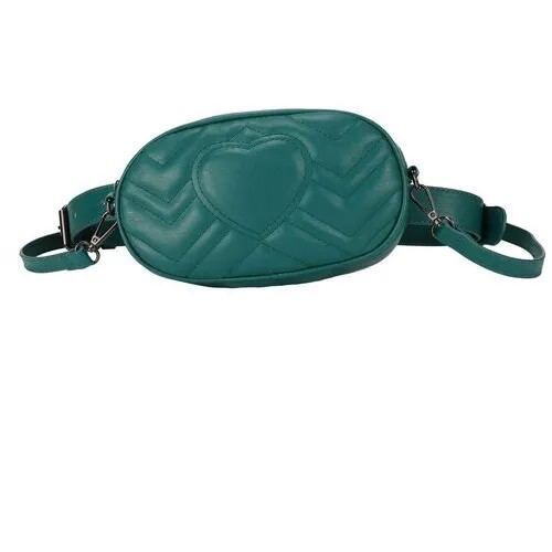Поясная сумка женская OrsOro, искусственная кожа, зеленый