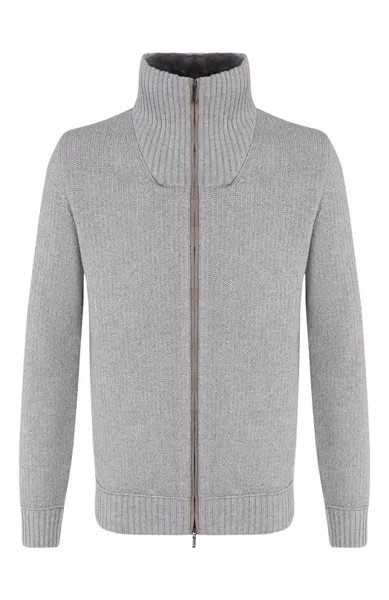 Кашемировый кардиган с меховой отделкой Loro Piana