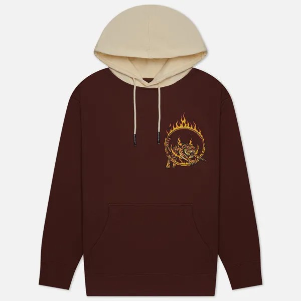 Мужская толстовка MARKET Man Eater Pullover Fleece Hoodie коричневый, Размер S