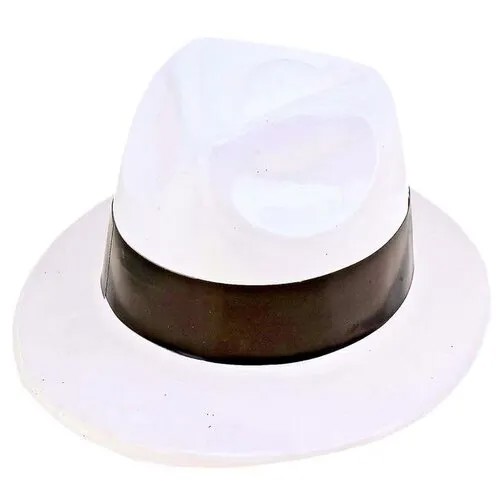 Шляпа цилиндр, белая