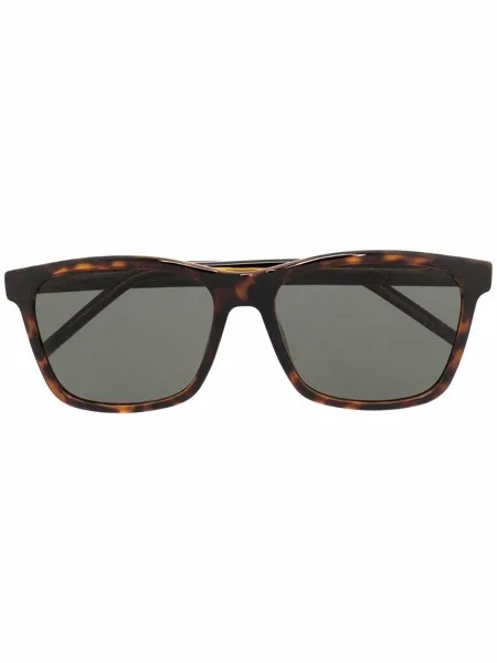 Saint Laurent Eyewear солнцезащитные очки черепаховой расцветки