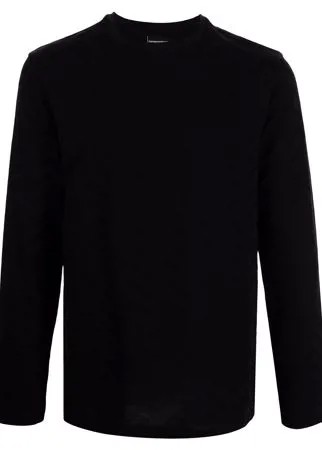 Emporio Armani топ с длинными рукавами и узором зигзаг