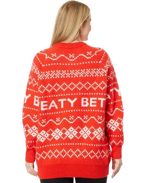 Свитер Sweaty Betty Snow Fairisle Sweater, цвет Firebird Orange Fairisle