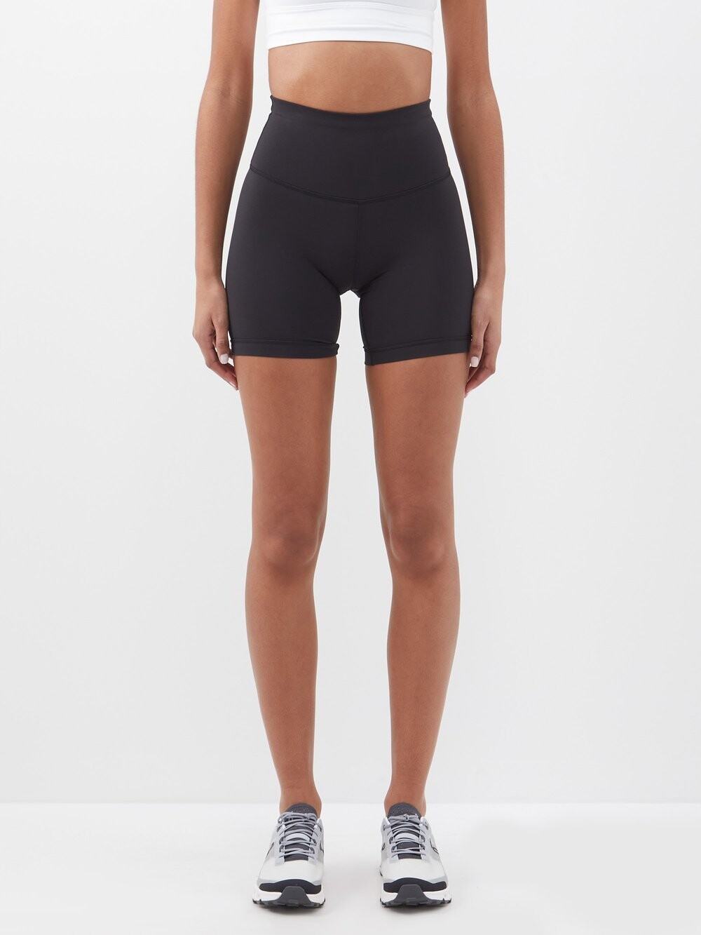Шорты wunder under высотой 6 дюймов с высокой посадкой Lululemon, черный