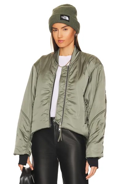 Куртка Shoreditch Ski Club Sofie Bomber, цвет Steel Green