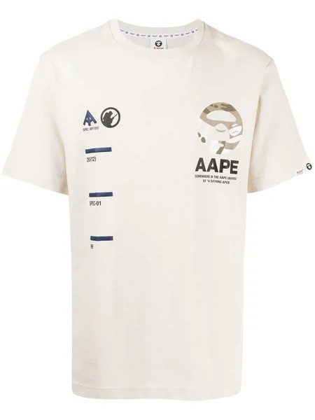 AAPE BY *A BATHING APE® футболка с принтом
