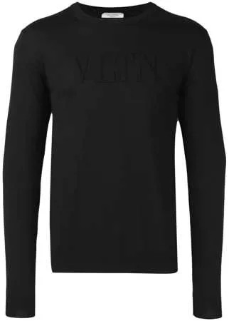 Valentino толстовка с тисненым логотипом VLTN