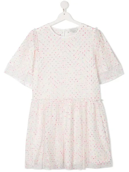 Stella McCartney Kids платье из тюля в горох