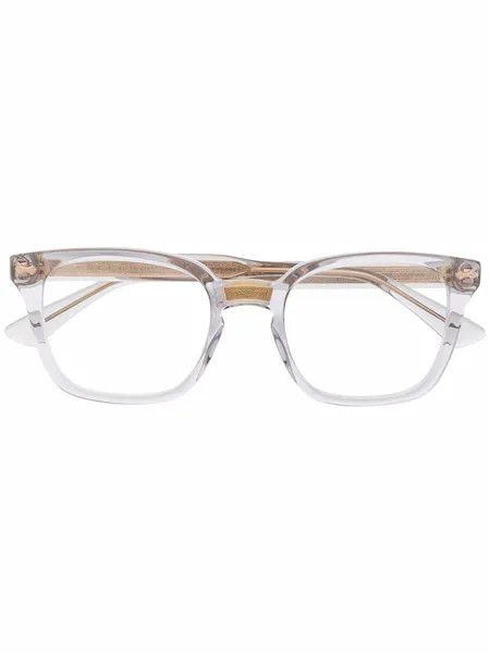 Gucci Pre-Owned солнцезащитные очки в массивной квадратной оправе