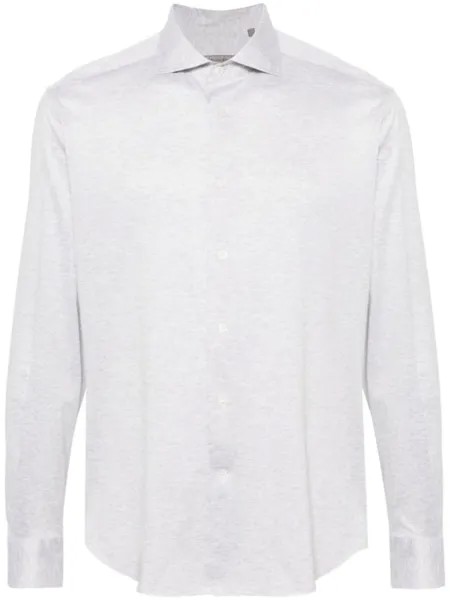 Corneliani рубашка с длинными рукавами, серый