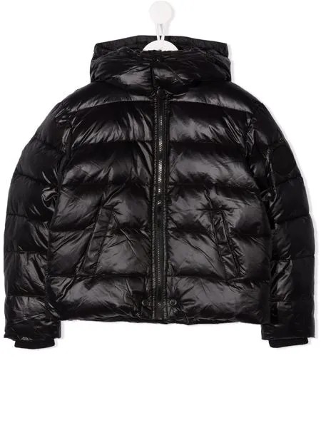 Diesel Kids пуховик с надписью