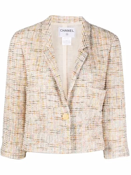 Chanel Pre-Owned пиджак 1999-го года с укороченными рукавами