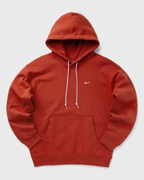Худи Nike Solo Swoosh Fleece Pullover Hoodie, цвет dragon red/white