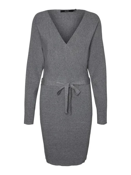 Вязанное платье Vero Moda, пестрый серый