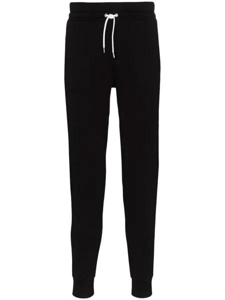 Maison Kitsuné зауженные спортивные брюки, черный