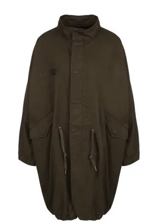 Хлопковая парка свободного кроя с декорированной спинкой Zadig&Voltaire