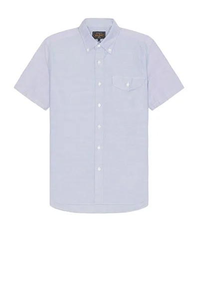 Рубашка Beams Plus B.d. Short Sleeve Oxford, цвет Sax