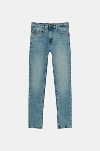 Джинсы мужские Pull&Bear PUL550698961 синие 48 EU. Доставка из-за рубежа.