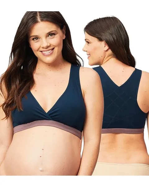 Бюстгальтер Cake Maternity Milk Maternity and Nursing Sleep Bra, темно-синий