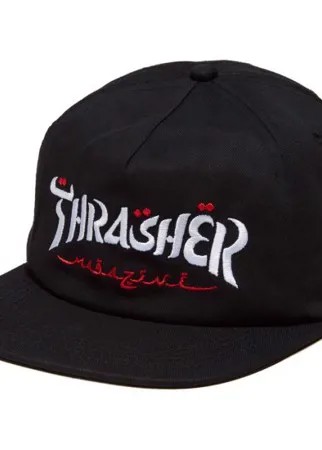 Кепка THRASHER Calligraphy Snapback Black 2021