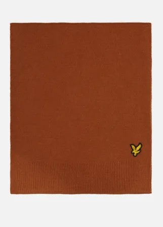 Шарф унисекс Lyle&Scott Classic коричневый 171х29 см