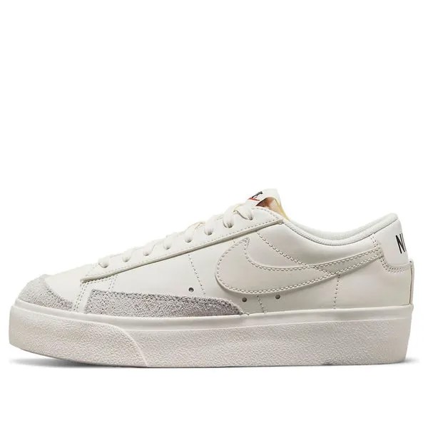 Кроссовки блейзер низкая платформа низкие кеды Nike, белый