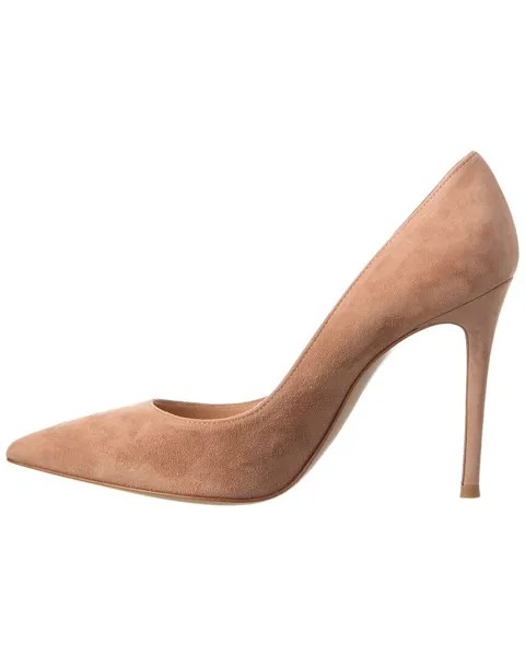 Gianvito Rossi Замшевые туфли Gianvito 105, коричневый