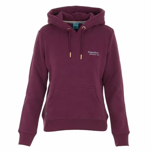 Худи Superdry ESSENTIAL LOGO HOODIE, размер 12, , фиолетовый