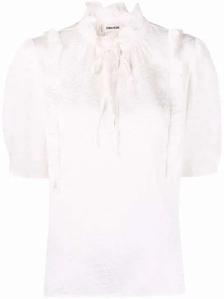 Zadig&Voltaire блузка с оборками