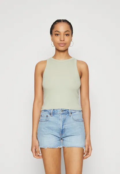 Топ HIGH NECK TANK Hollister Co., цвет desert sage