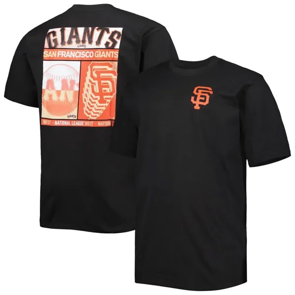 Мужская черная двусторонняя футболка San Francisco Giants