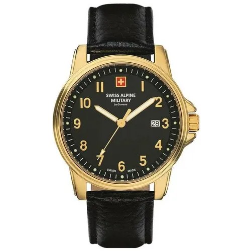 Наручные часы Swiss Alpine Military Наручные часы Swiss Alpine Military 7011.1517SAM, золотой, черный