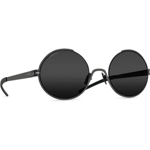 Солнцезащитные очки Gresso, круглые, с защитой от УФ, для женщин, черный