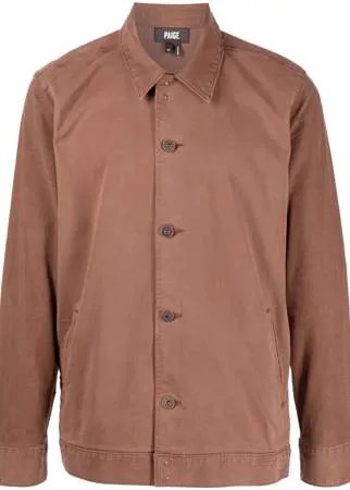 PAIGE куртка-рубашка Brevin из смесового хлопка