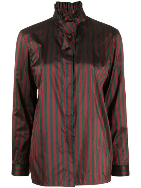 Gucci Pre-Owned полосатая рубашка 1990-х годов